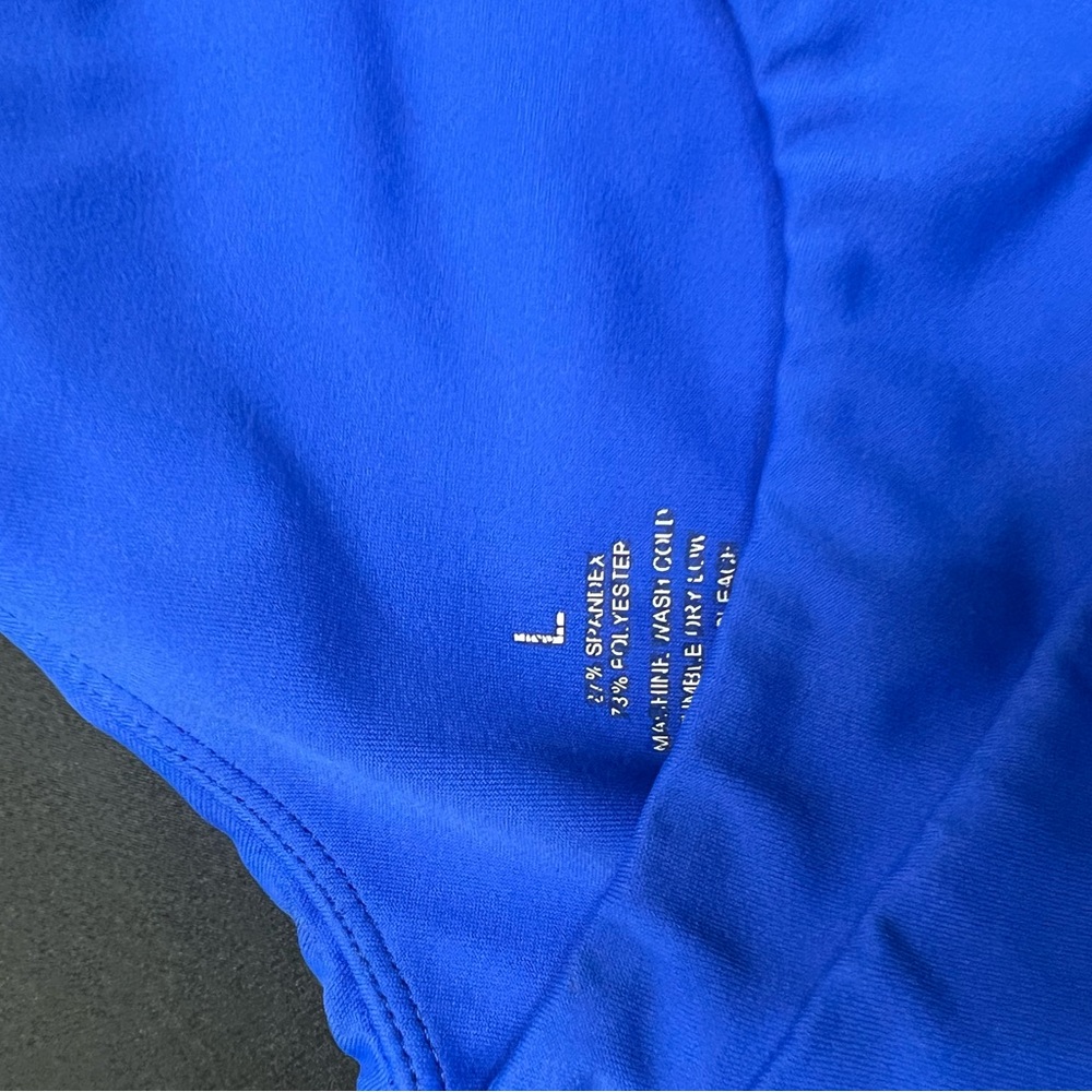 Blue Racerback Sports Bra - Picture 3 of 3